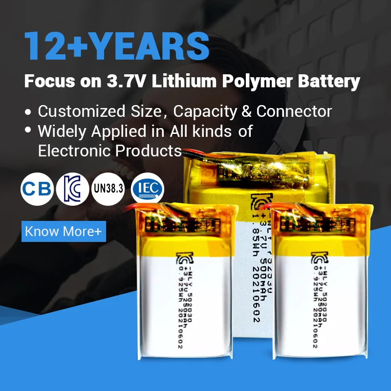 Durable and Efficient 804050 Polymer Lithium Battery for Small Home Appliances and Beauty Instruments