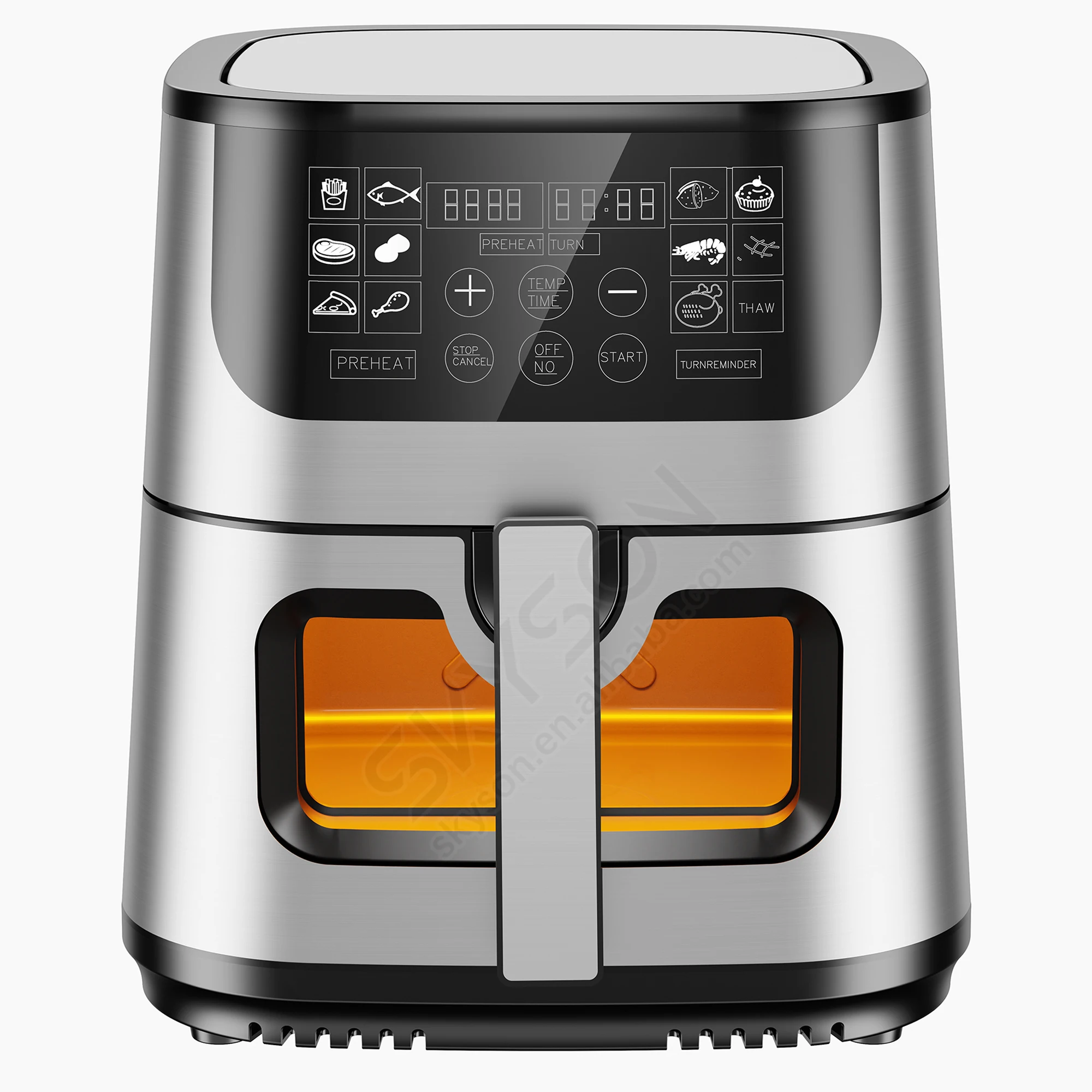 Newest 8l 9L Air Fryer Without Oil Oven Led Touchscreen Electric Deep Fryer 2200w Nonstick Basket Kitchen Cooking Fry