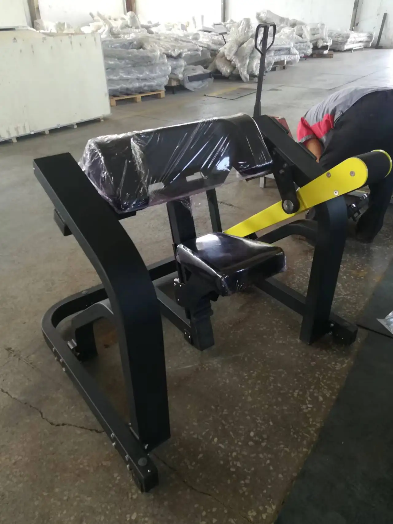 LZ72 Commercial Plate Loaded Press Gym Fitness Equipment Seated Biceps Machine for gym club
