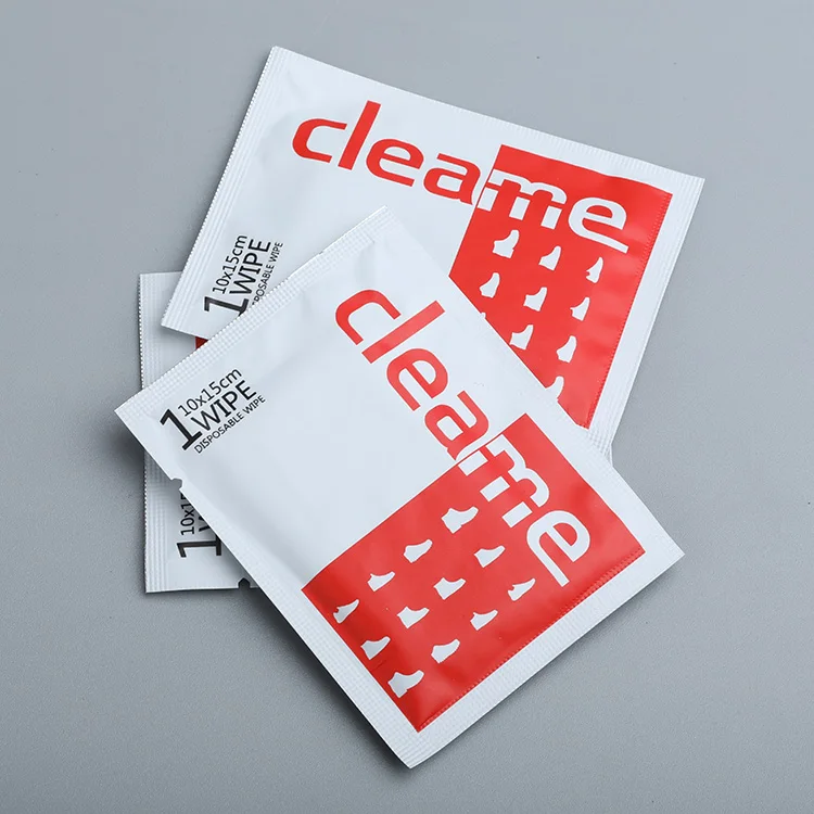 individual packed Casual shoe cleaning wet wipe wet tissue