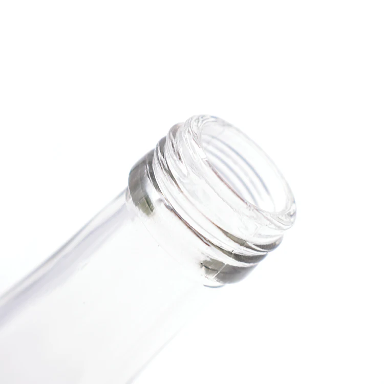 High Quality 330ML Flint Empty Mineral Water Bottle Glass with Lid