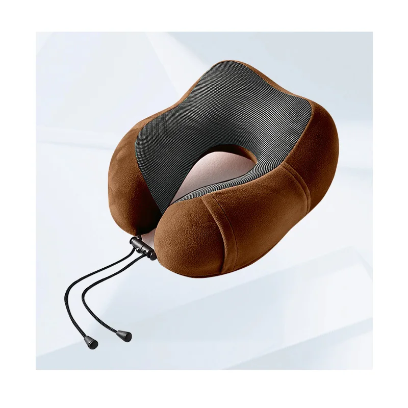 eco-friendly Classic Removable Cover Memory Foam Head Travel Pillow for Vacations Airplanes Trains Buses and Cars