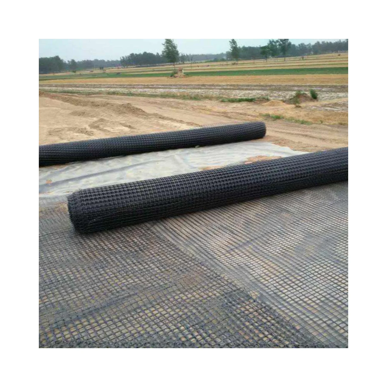 Mining greening plants climbing vine net green corrosion-resistant  high-strength steel plastic geogrid