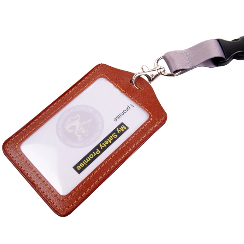 Badge id card holder lanyard,ID card lanyards with logo printing,double clip id card holder lanyard