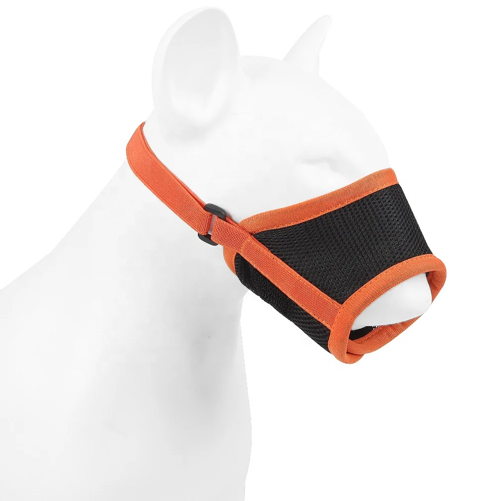New pet mask, anti-barking anti-biting dog muzzle breathable mesh adjustable pet muzzle anti-accidental eating of pet supplies