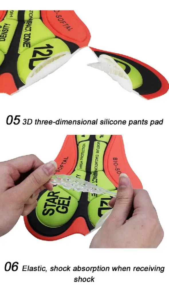 
Cycling Gel Pad Long Time Ride Bike Cushion Shockproof MTB Bicycle Ass Protection Silicone Cycling Padded For Cycling Wear 