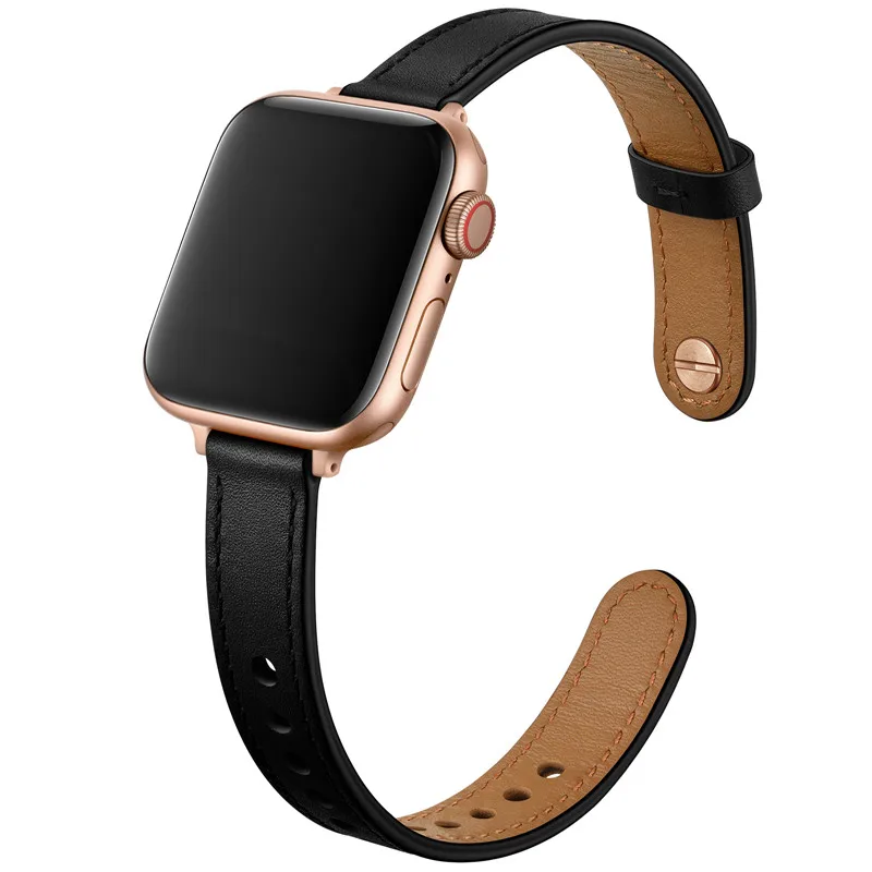 New Arrive Amazon Hot Brown Color Ultra Thin Retro Leather Band for Apple Watch watch strap 5/4/3/2/1 38 40 42 44 mm