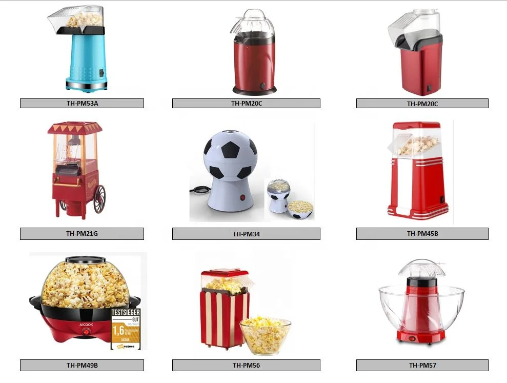 1400W  Amazon Hot Sell Hot Air Popcorn maker Electric Automatic popcorn maker