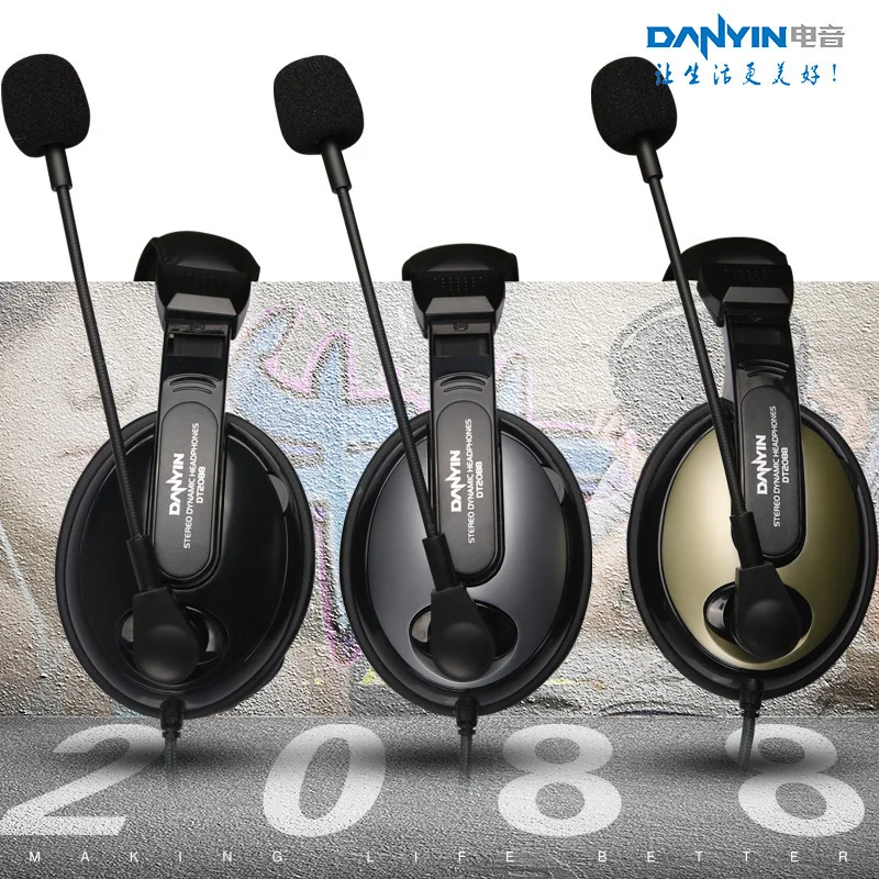 Danyin DT-2088 Headset Computer Headset Game Voice Band Microphone English Listening Headset