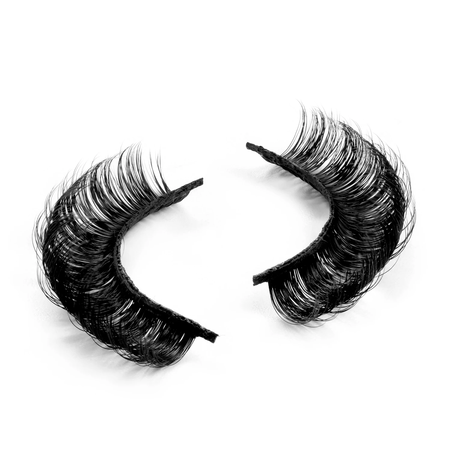 20mm Faux Mink Cruelty Free Vegan Russian Lashes DD Curl Wink Winged Eyelash Extensions Extra Curly C D Curl Lash Strip