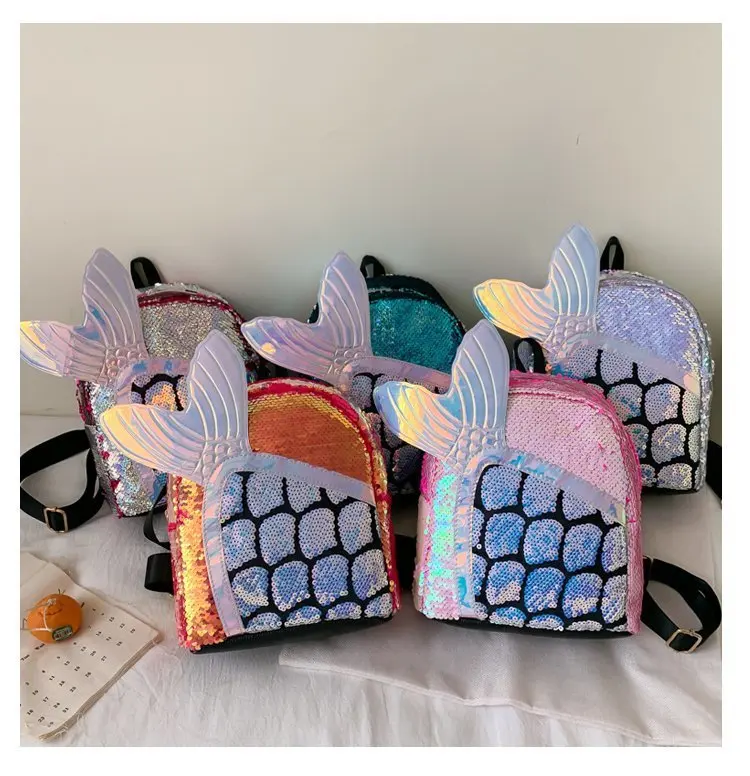 2021 Fashion Multifunctional Unisex Waterproof Outdoor Sports Backpack Sequin School Bags Nylon For Women