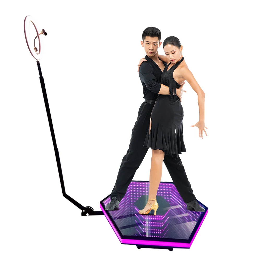 Party supplies spinning video photobooth 68cm 80cm 100cm 115cmwedding portable 360 photo booth automatic