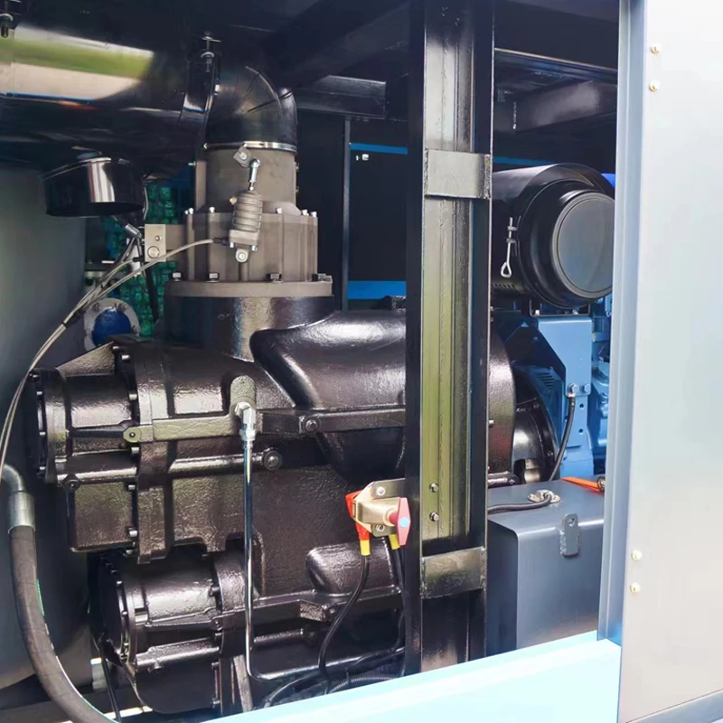 Sparta 750cfm rotary type high pressure 20 bar 25bar diesel engine screw air compressor