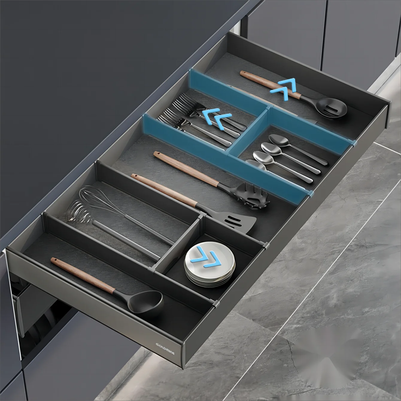 Goldmine 3 Tier Pull Out Cabinet Organizer Kitchen Cabinet Pull Out Basket Pullout Kitchen Aluminium Pull Out Basket