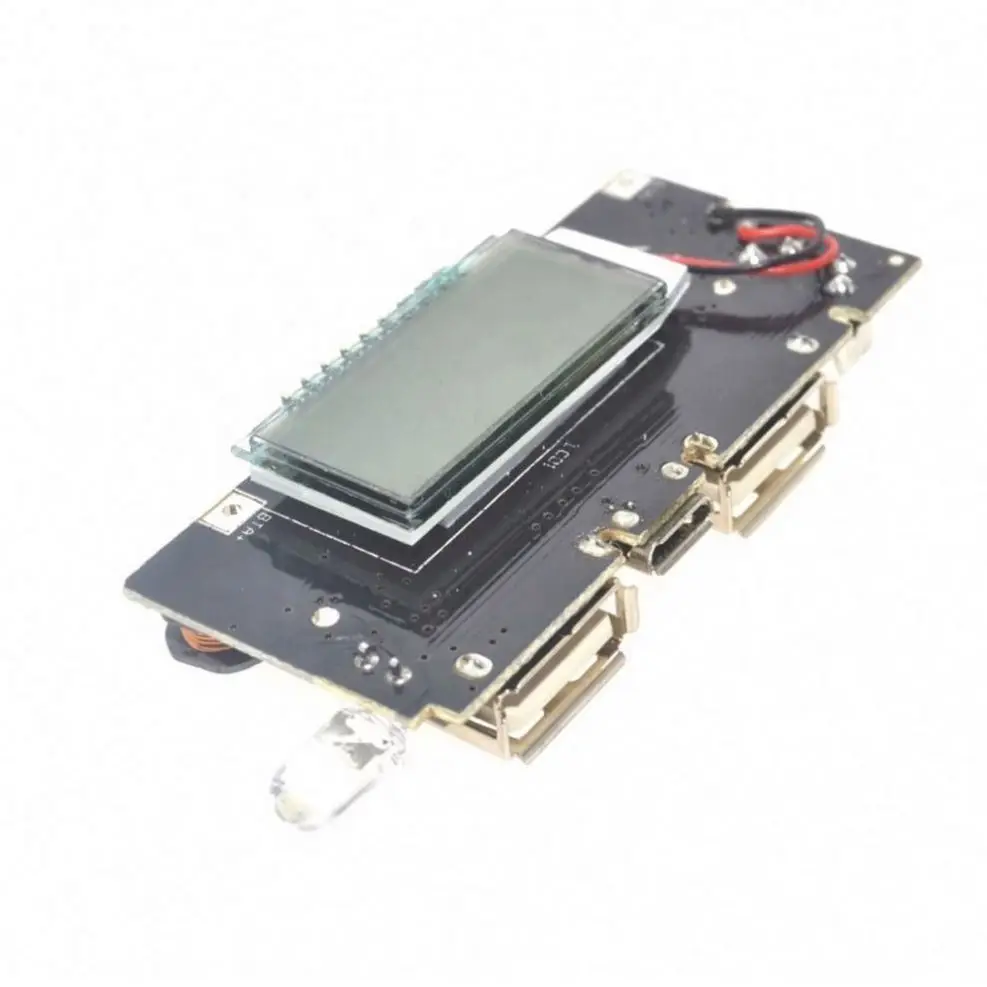 Dual USB 18650 Battery Charger PCB Power Module 5V 1A 2.1A Mobile Power Bank Accessories for Phone DIY LED LCD Module Board