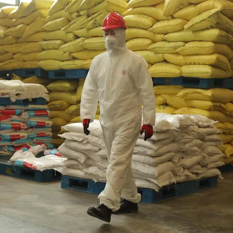 Free sample CE approved bule  K1500 smms nuclear protection disposable safety clothing coverall suits