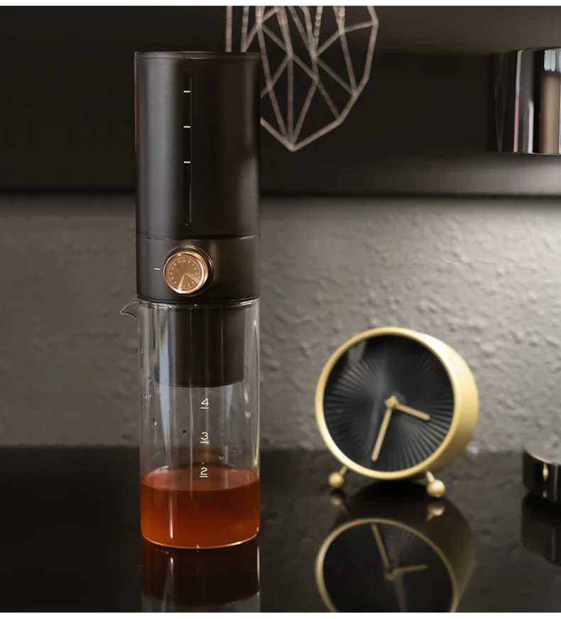 Timemore 400ml black color small i iced drip hand cold brew coffee pot