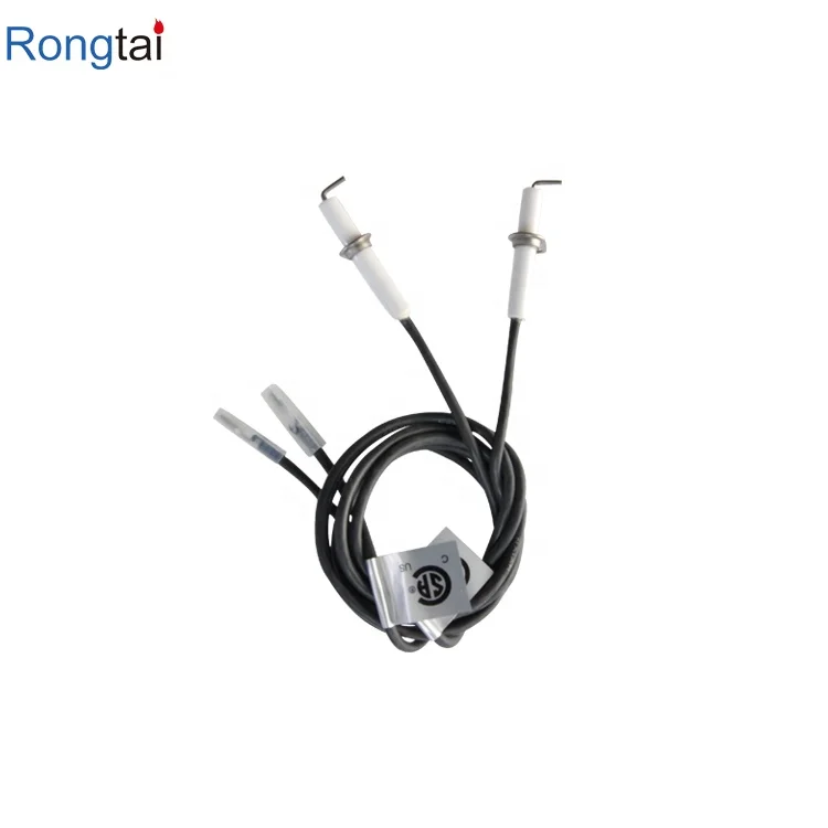 Wholesale Oven Accessories Gas Stove Burner Alumina Igniter Ceramic Ignition Electrode With Cable Wires