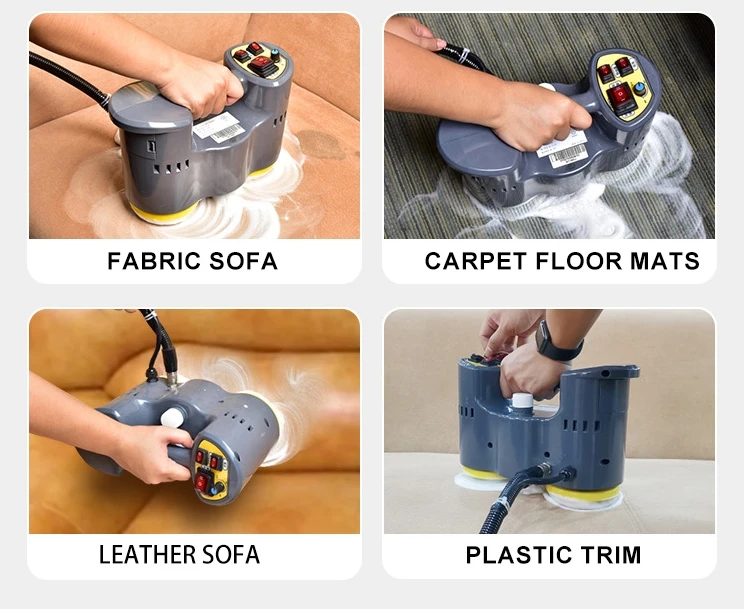 Professional Guangdong Commercial Carpet Cleaning Machine Dry Wet Extractor Hot Water Swivel Head Wand New Motor Pump Engine