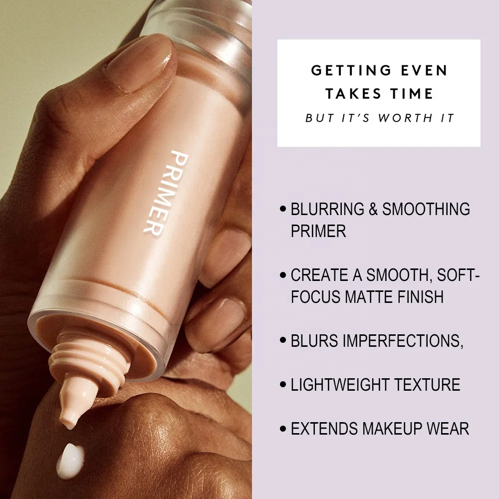 Face Make Up Primer Foundation Makeup Base Cream Long Lasting Wholesale Custom Logo Cosmetics Vegan Matte Primer Makeup
