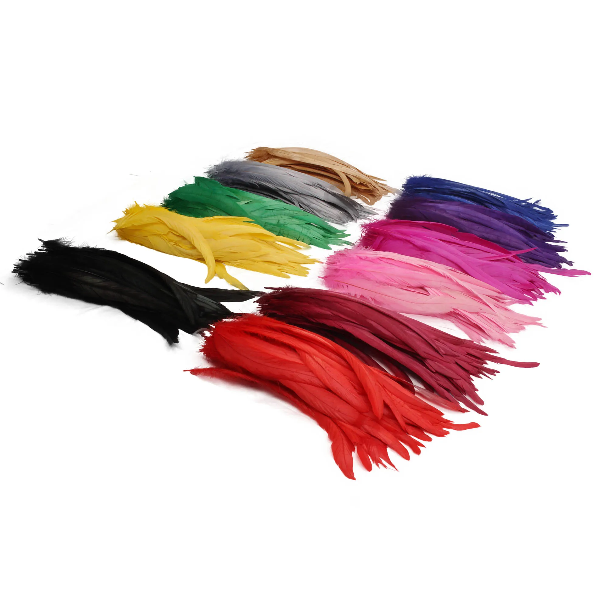 Wholesale Various Size Rooster Coque Tail Feather for Costume Decoration
