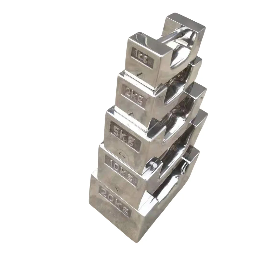 High Quality  F1 F2 M1 Class 5kg 10kg 20kg Stainless Steel Test Weight  plate calibration  weight Scale OIML Standard 1mg--500g