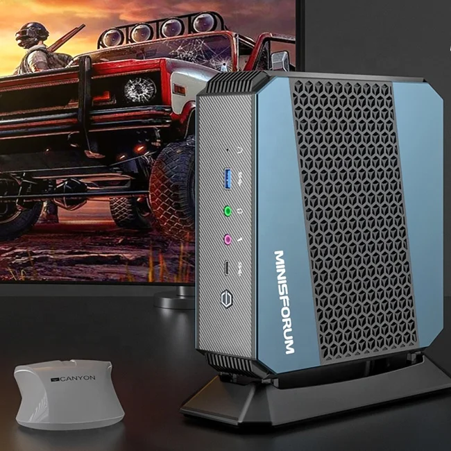 MINISFORUM HX90 AMD Ryzen 9 5900HX Octa Cores WiFi 6 SSD Hard Drive Desktop DDR4 5*USB3.0 WIFI RJ45 Gaming Mini PC Computer