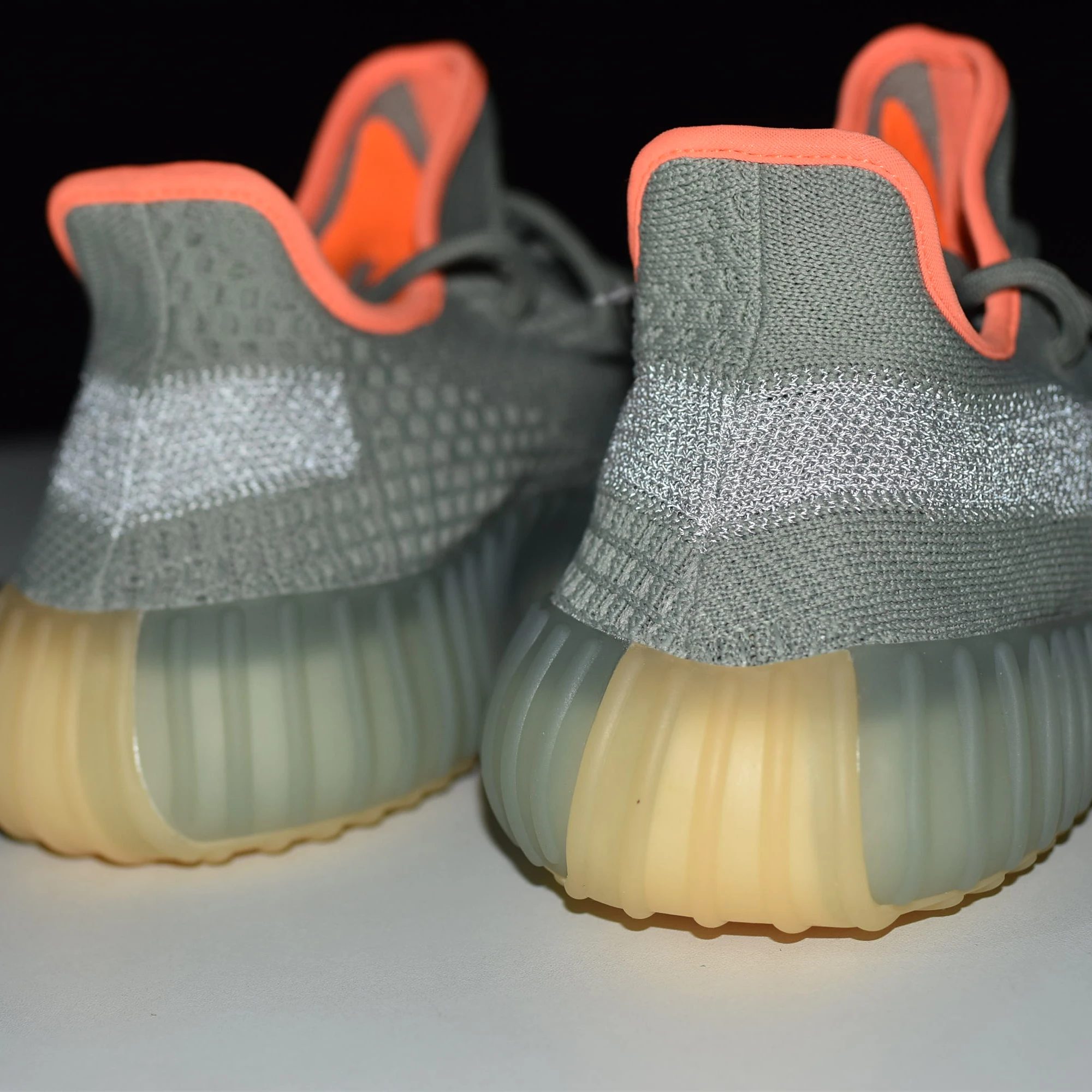 
with logo & boxes 2020 newest knitting fabric yeezy desert sage orange sports 350 v2 sneakers running yeezey shoes schoenen 