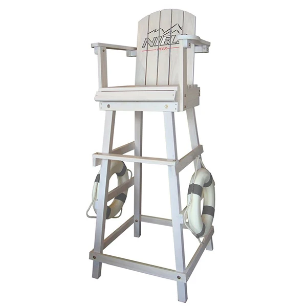 Manufacturer custom cheap tall wood adirondack beach swimming pool lifeguard chair