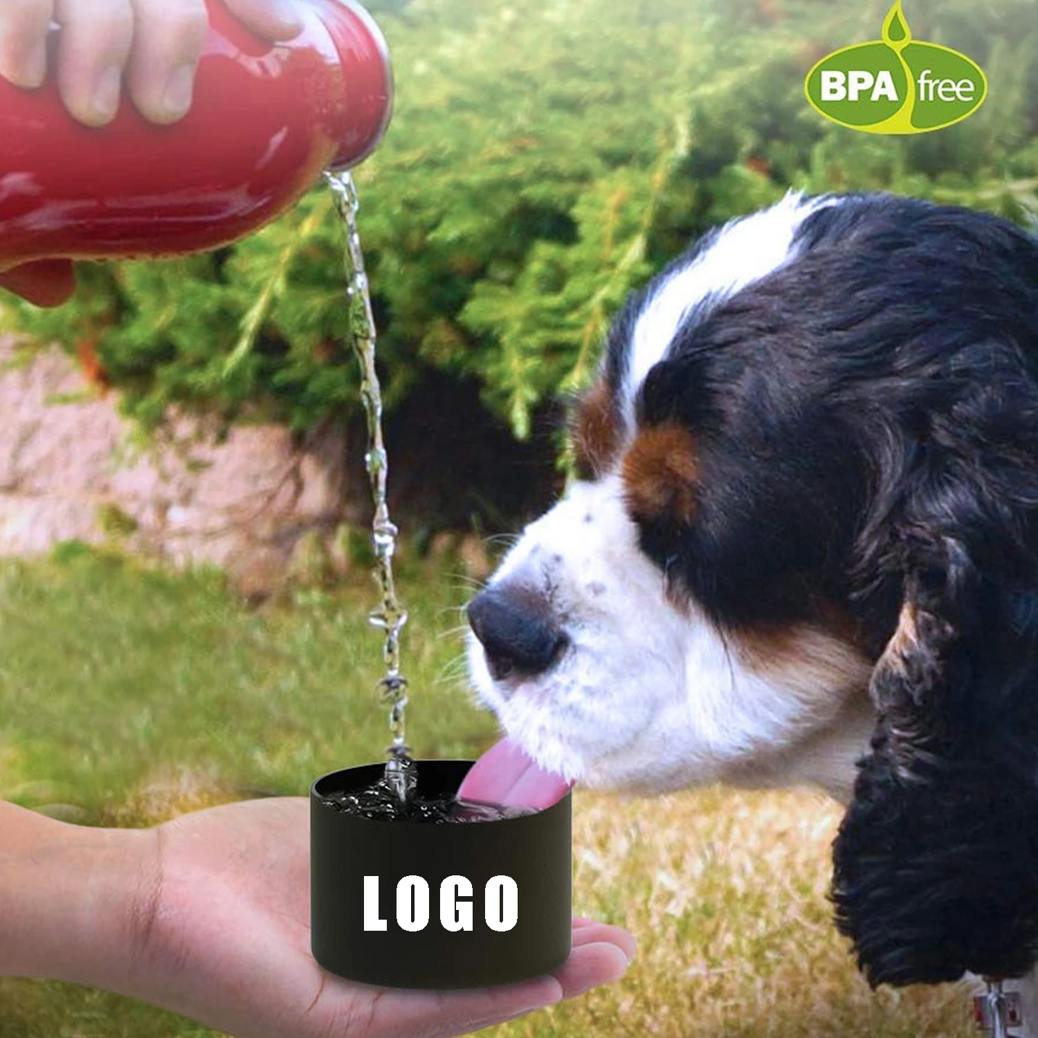 BPA Free Silicone Boot Sleeves Anti-slip Cover Protective Sleeve Pet Water Feeding Bowl Silicone Bottle Sleeve