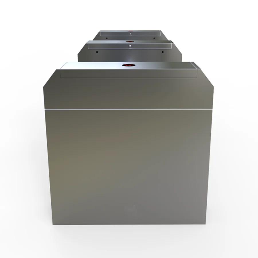 Automatic Security Services Qr Code Reader Wiegand Dc Motor Swing Turnstile Gate