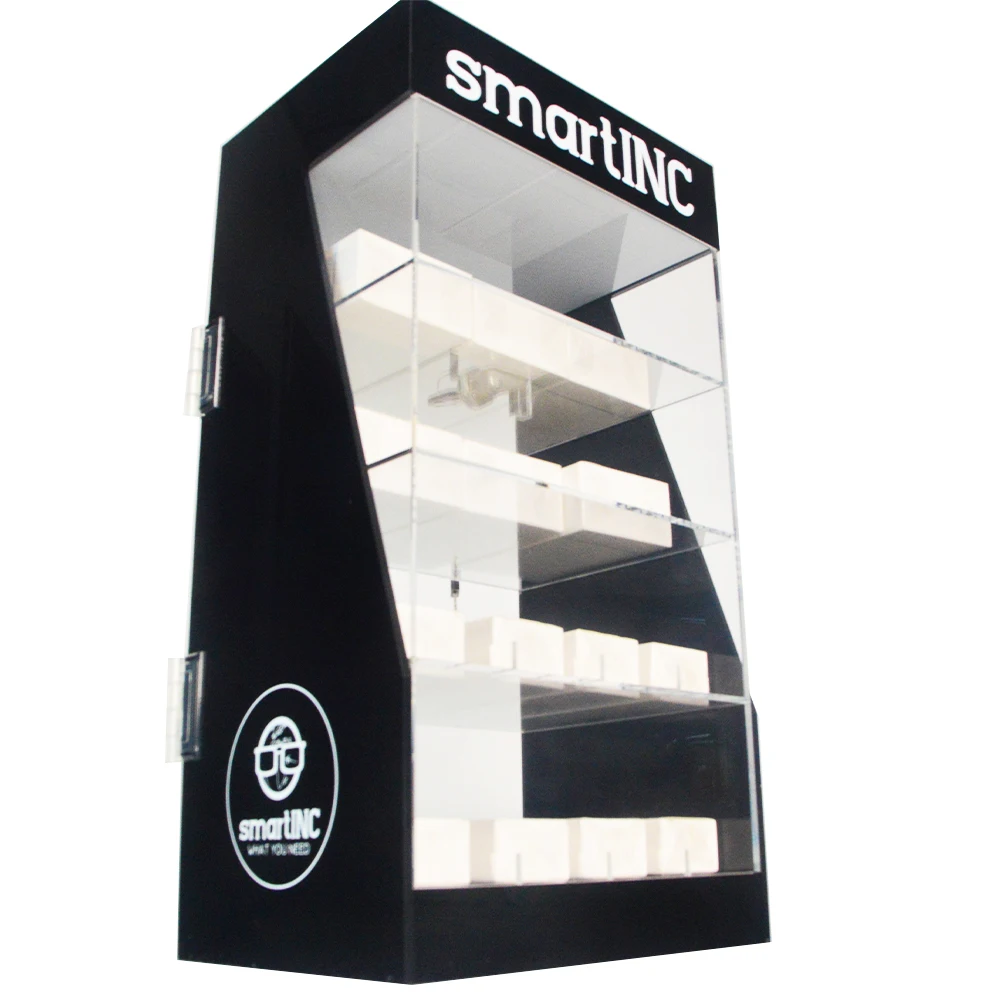 Auto Feed Products Spring Loaded Counter Shelf Cigarette dispenser Acrylic Display Stands For Smoke Shop