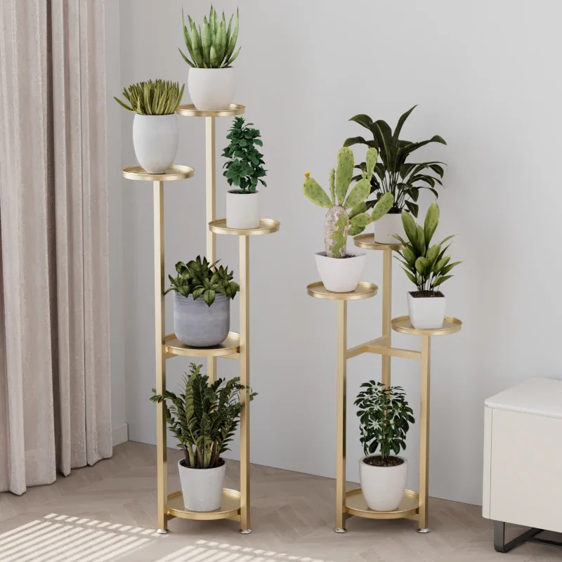 Home decoration shelf indoor floor flower plant pot display shelf