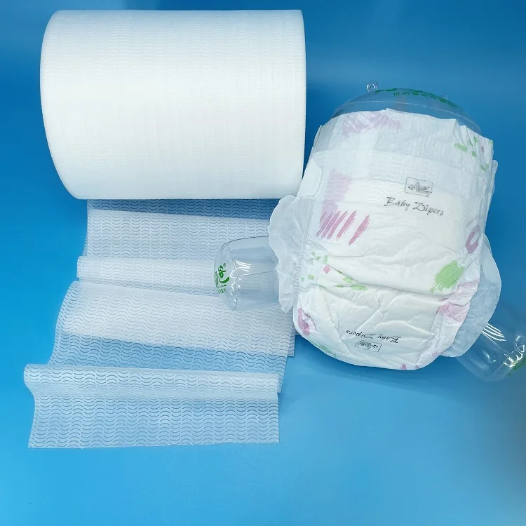 Non-woven Frontal Tape For Disposable Baby Diaper Raw Materials Laminated Nonwoven customized color printing