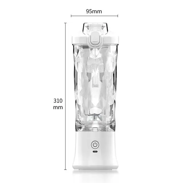 Portable Mini Electric Juicer Blender Personal Rechargeable New Machine Fruits Car Hotel Outdoor USB Power Push Button Household