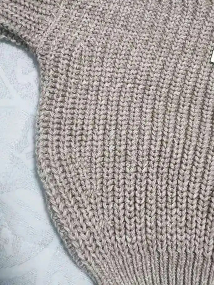 
High quality 100% cotton toddler knitted wear pullover girls winter kids sweaters 