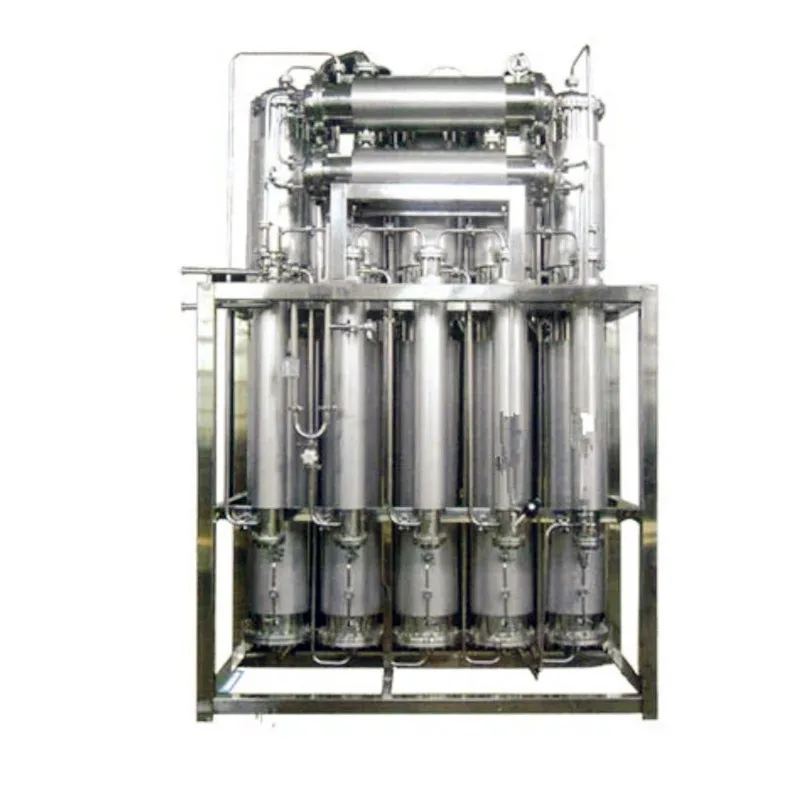 distillation unit Multi-Effect Tubular Water Distiller Automatic 0.1-8t /h Raw Water Treatment Equipment For Injection Water distiller kit