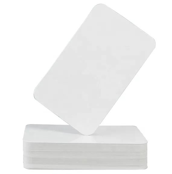 Plain white PVC cards for Thermal printers / ATM card sized thermal smart cards