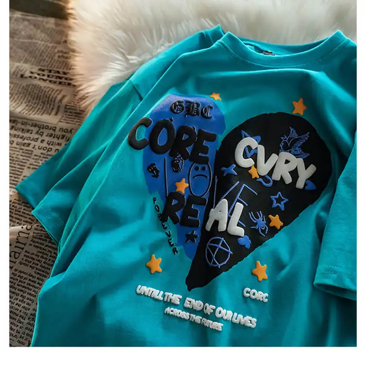 Band 3D Anime Rock Printing Tshirt Maker Printed T-Shirt 250 Gsm Men Graphic Puff Print Comfort Colors Customizable T Shirt