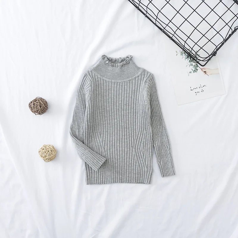 Осенне-зимние свитера, детский Однотонный свитер для детей, хлопковый Детский свитер