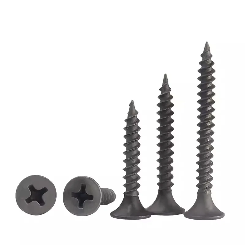 All Models Black Drywall Screws for Metal Bugle Head Plasterboard Self Tapping Drywall Screw Manufacture