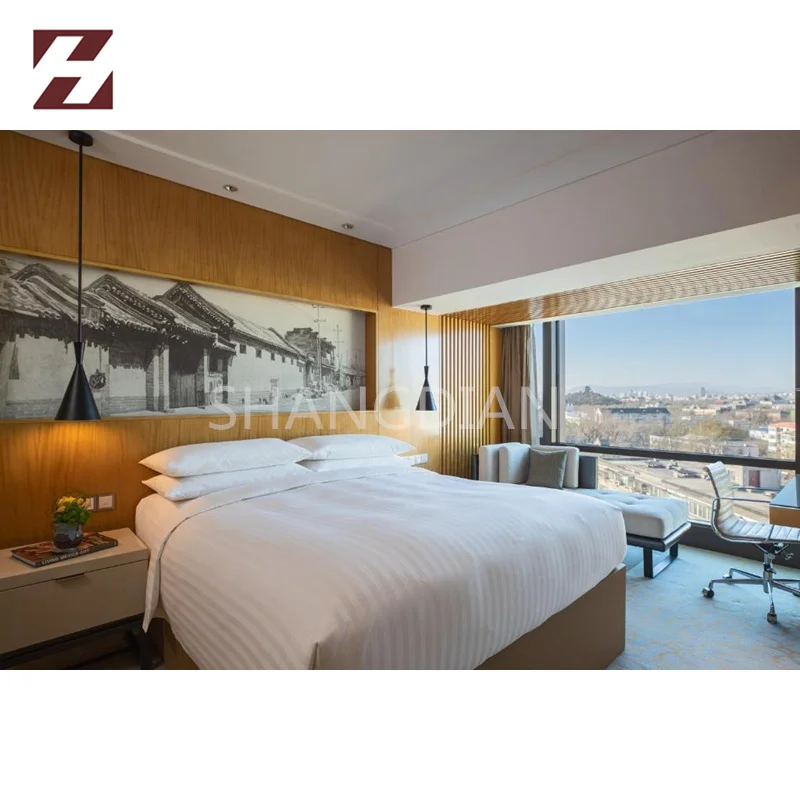 Foshan Customization Hotel Furniture Double-Bed Room 5 Star Hotel Suite