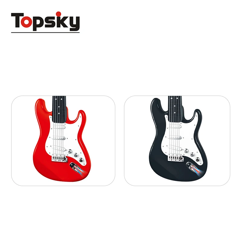 GCC certificate new plastic guitar electric acoustic musical instruments toy bass electric guitar toy