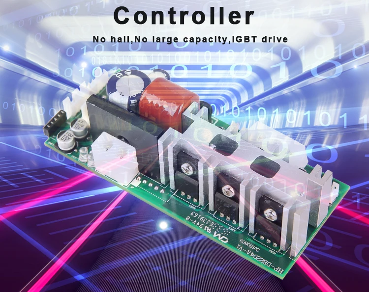 No Haller Sensor 220V 2000W Brushless dc Motor Controller Customize