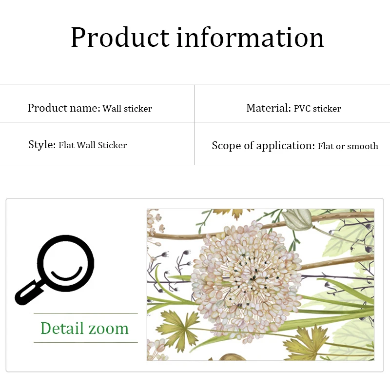 Corner decoration Wall Sticker DIY Home dandelion and Daisy flower garden design Wallpaper Decor PVC Removable Stickers