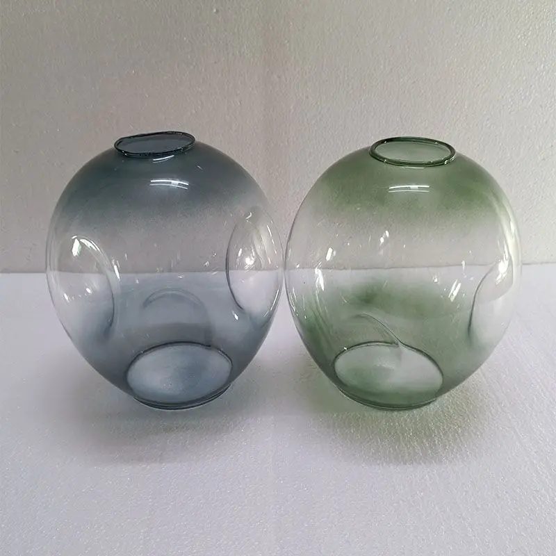 Customized Smoke Grey Cone Glass Dome Shaped Ceiling Lamp Pendant Light Shades