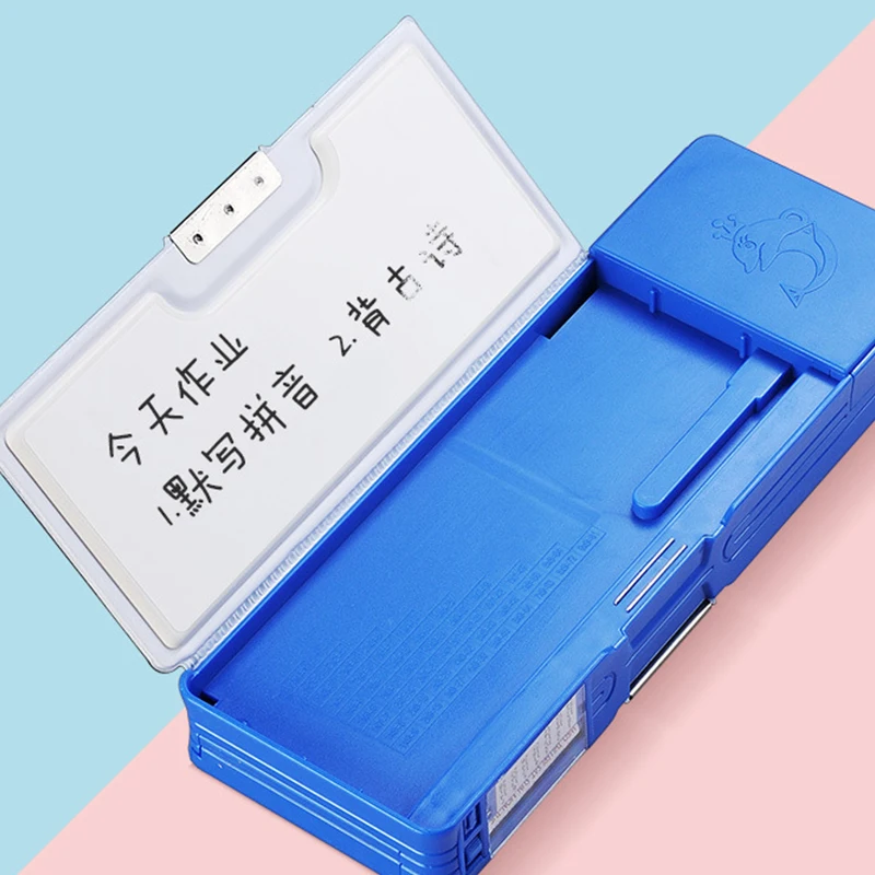 Creative Hot Selling  Double Layer Multifunctional Pencil Box Cartoon Boys Stationery Bag