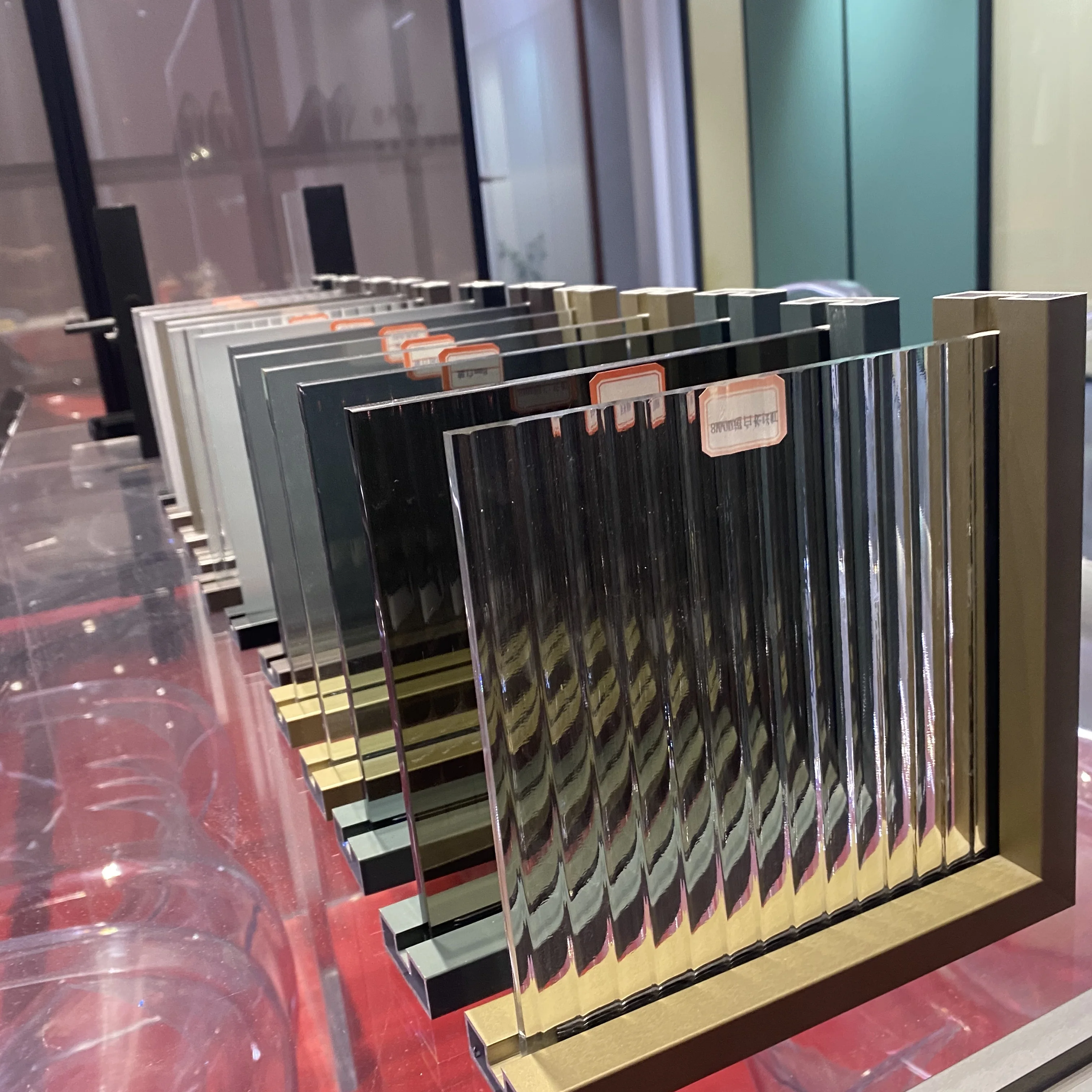 Showcase frame profiles aluminium extrusion sliding door system hanger rail with accessories