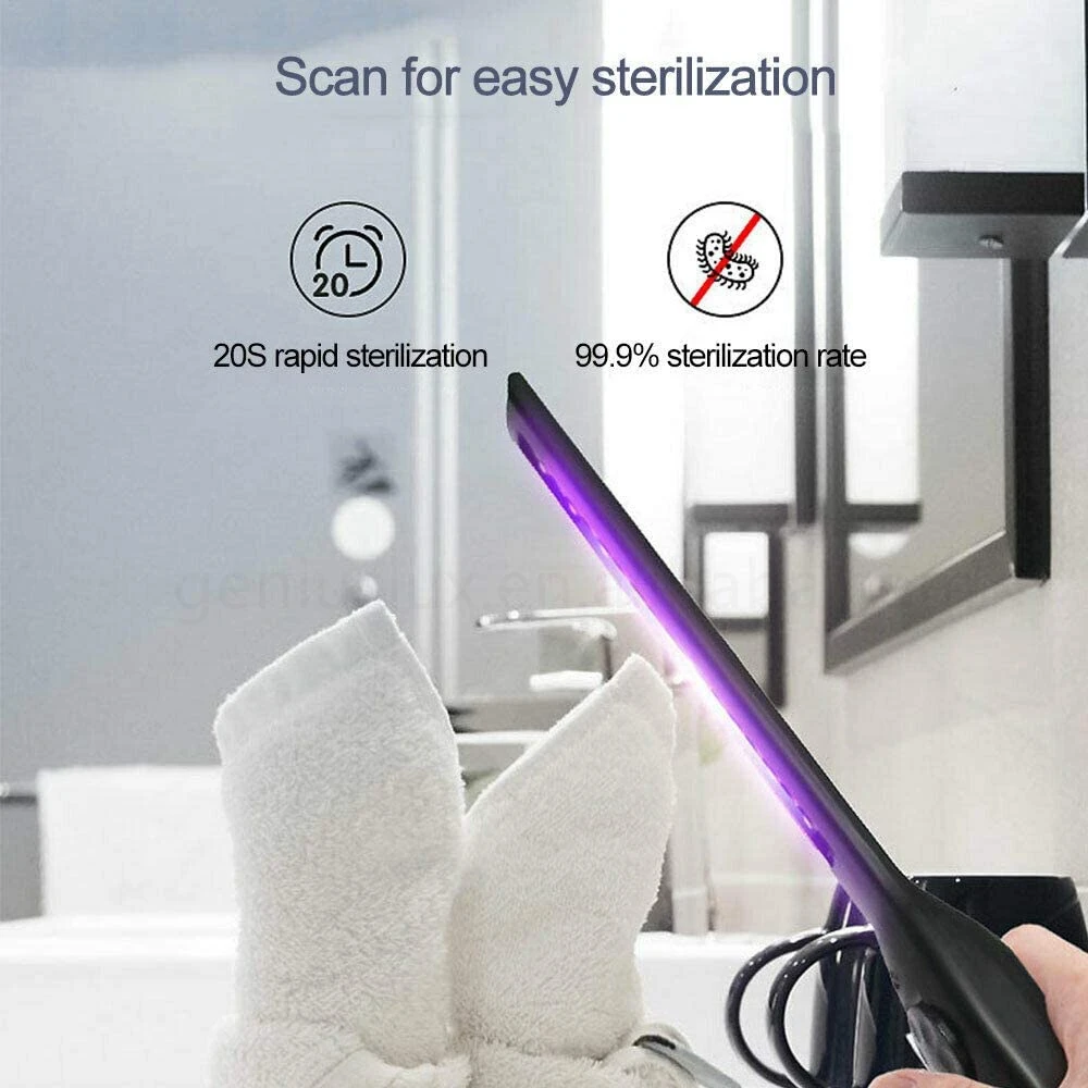 
Ultraviolet Disinfection Bactericidal Lamp Home Portable Rechargeable UV Light Sterilizer 