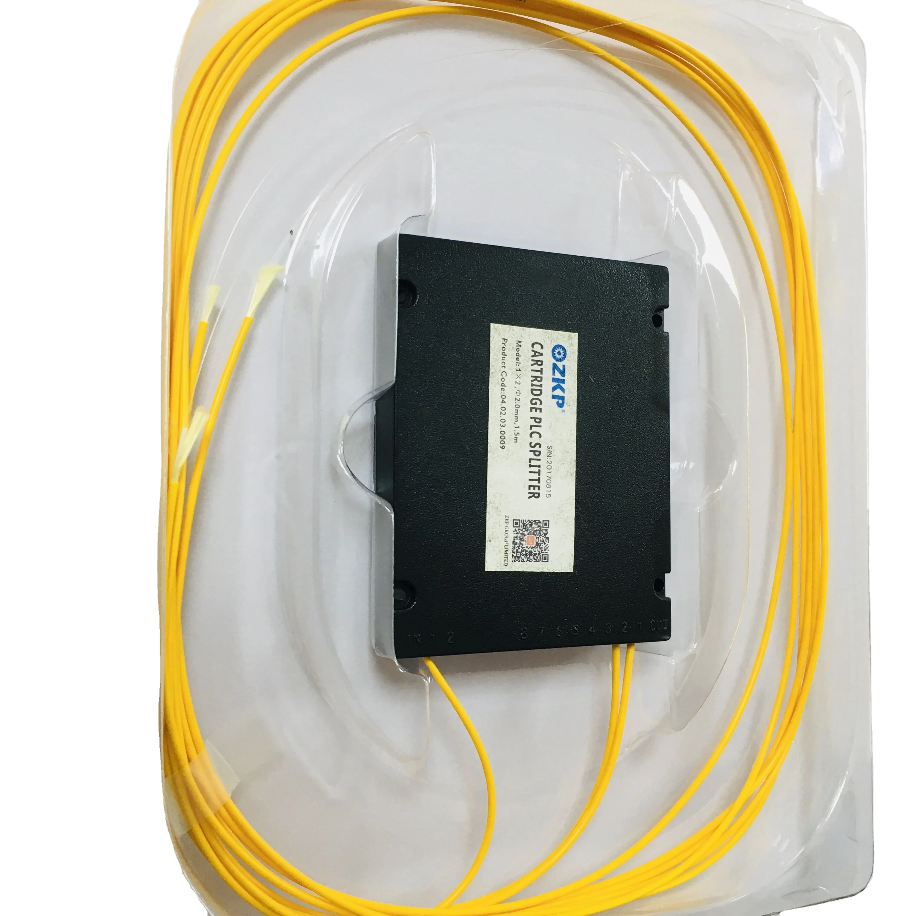 FTTH сеть 1*2 SC/APC Волоконно-оптический сплиттер ABS картридж box PLC
